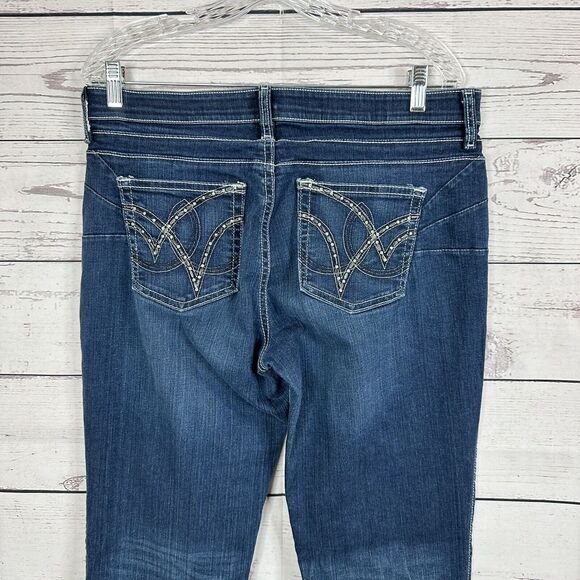 Wrangler Jeans Womens 12 Blue Q-Baby Riding inseam 33 Western Rodeo Cowgirl - Picture 4 of 12